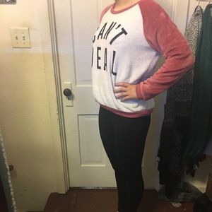 Fake fur long sleeve shirt